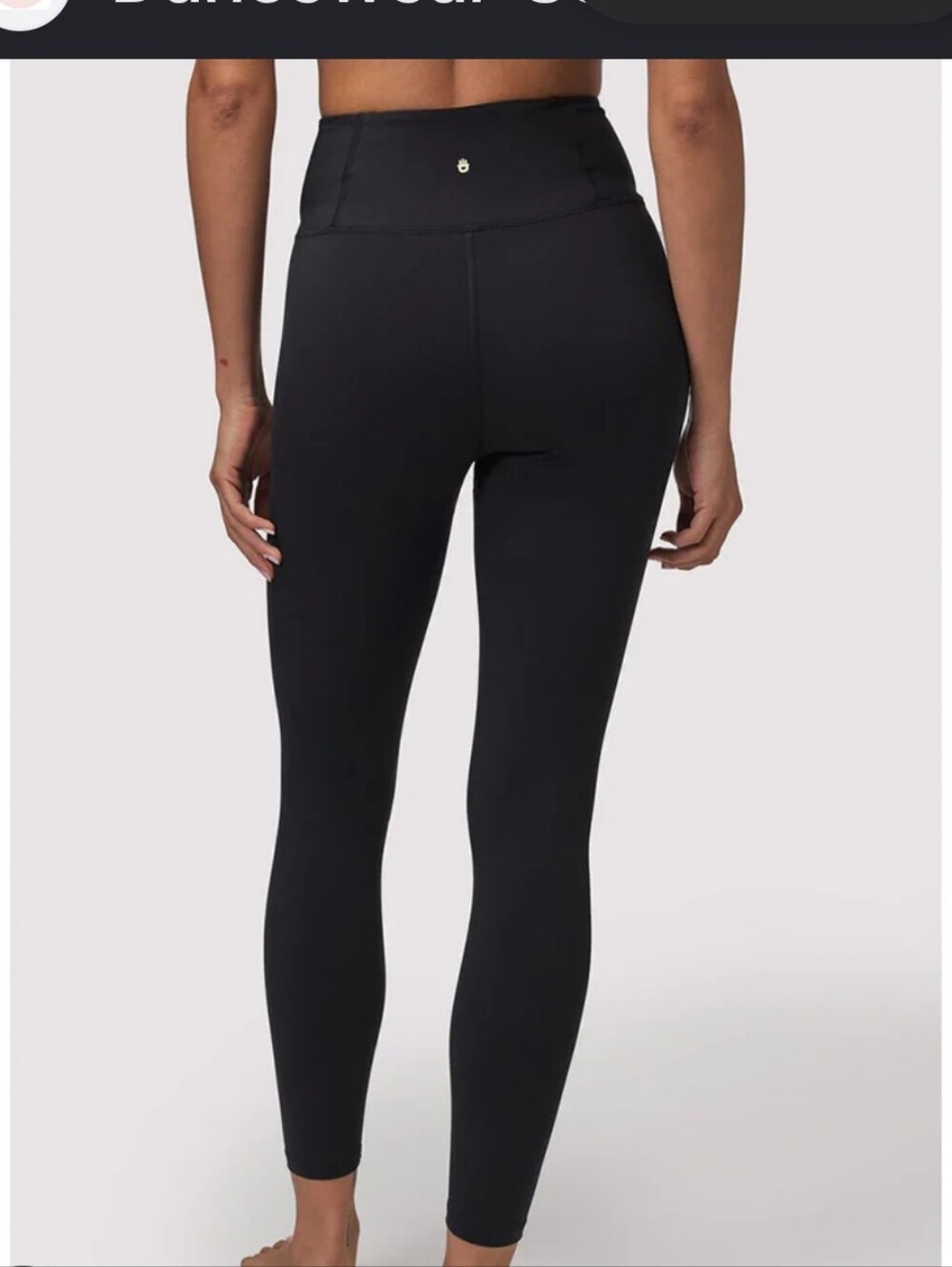Spiritual Gangster High-Waist Black Performance Dance Leggings Anthro